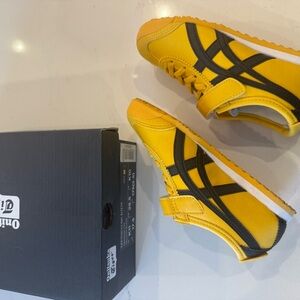 Onitsuka Tiger Mexico 66 Kids Yellow and Black Shoes